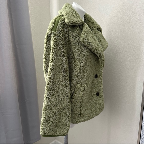 Free People Women’s Green Cozy Jacket Size L - Picture 14 of 17